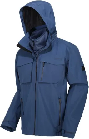 Regatta Mens Shrigley 3 In 1 Waterproof Insulated Hooded Walking Jacket