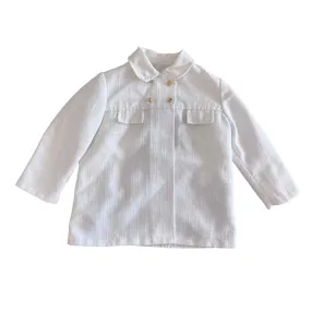 1960's Textured White Coat / Jacket  9-12 M