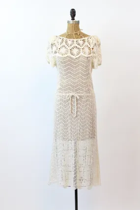 1970s OSCAR de la RENTA knit crochet dress small medium | new spring summer