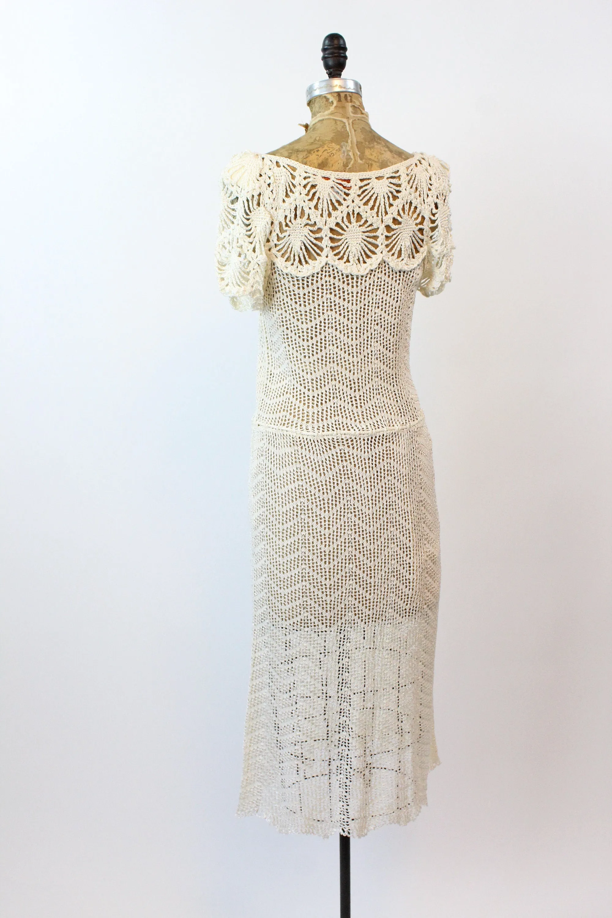 1970s OSCAR de la RENTA knit crochet dress small medium | new spring summer