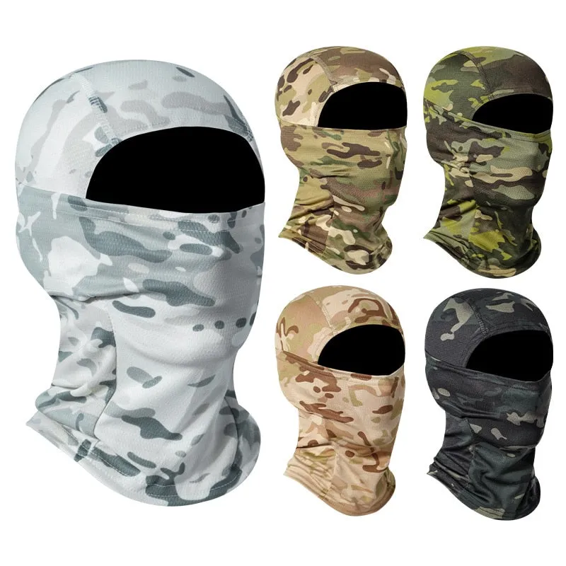 20 Color Tactical Balaclava Skiing Bandana Full Face Neck Scarf Head Outdoor Hunting Hiking Army Military Bike Cycling Scarf