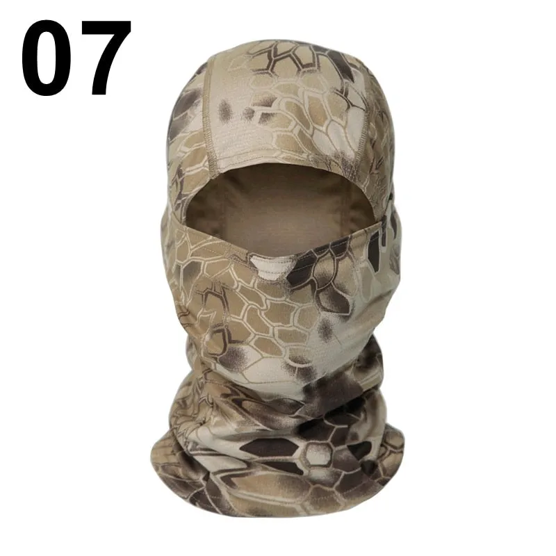 20 Color Tactical Balaclava Skiing Bandana Full Face Neck Scarf Head Outdoor Hunting Hiking Army Military Bike Cycling Scarf