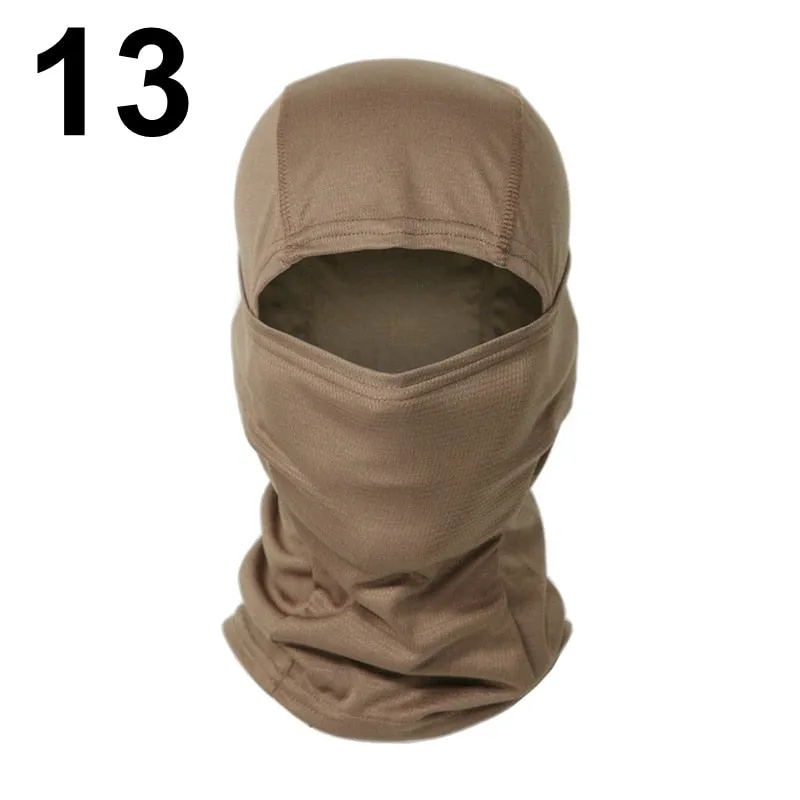 20 Color Tactical Balaclava Skiing Bandana Full Face Neck Scarf Head Outdoor Hunting Hiking Army Military Bike Cycling Scarf