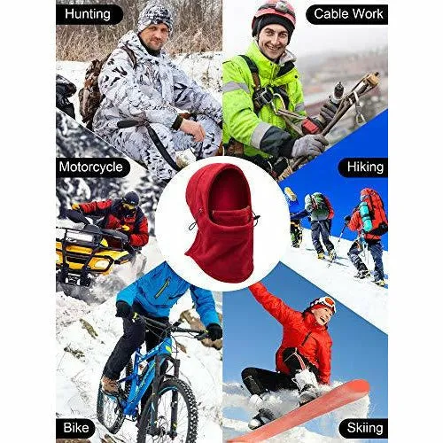 3-Pieces Balaclava Fleece Hood for Cycling