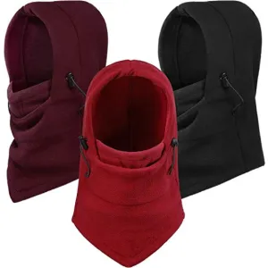 3-Pieces Balaclava Fleece Hood for Cycling