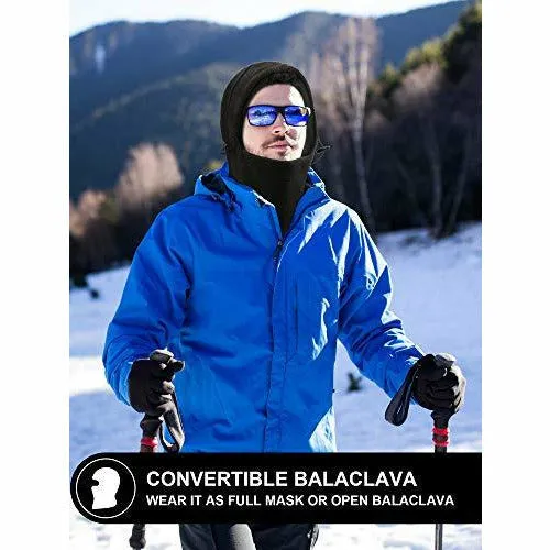 3-Pieces Balaclava Fleece Hood for Cycling