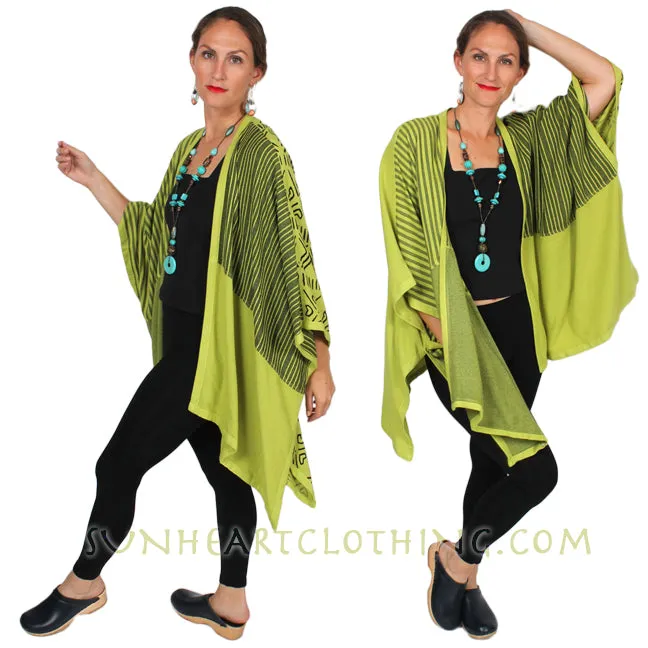 5 Dairi Fashions Paunchu Ruana Jacket Moroccan Cotton Combo Sml-9x