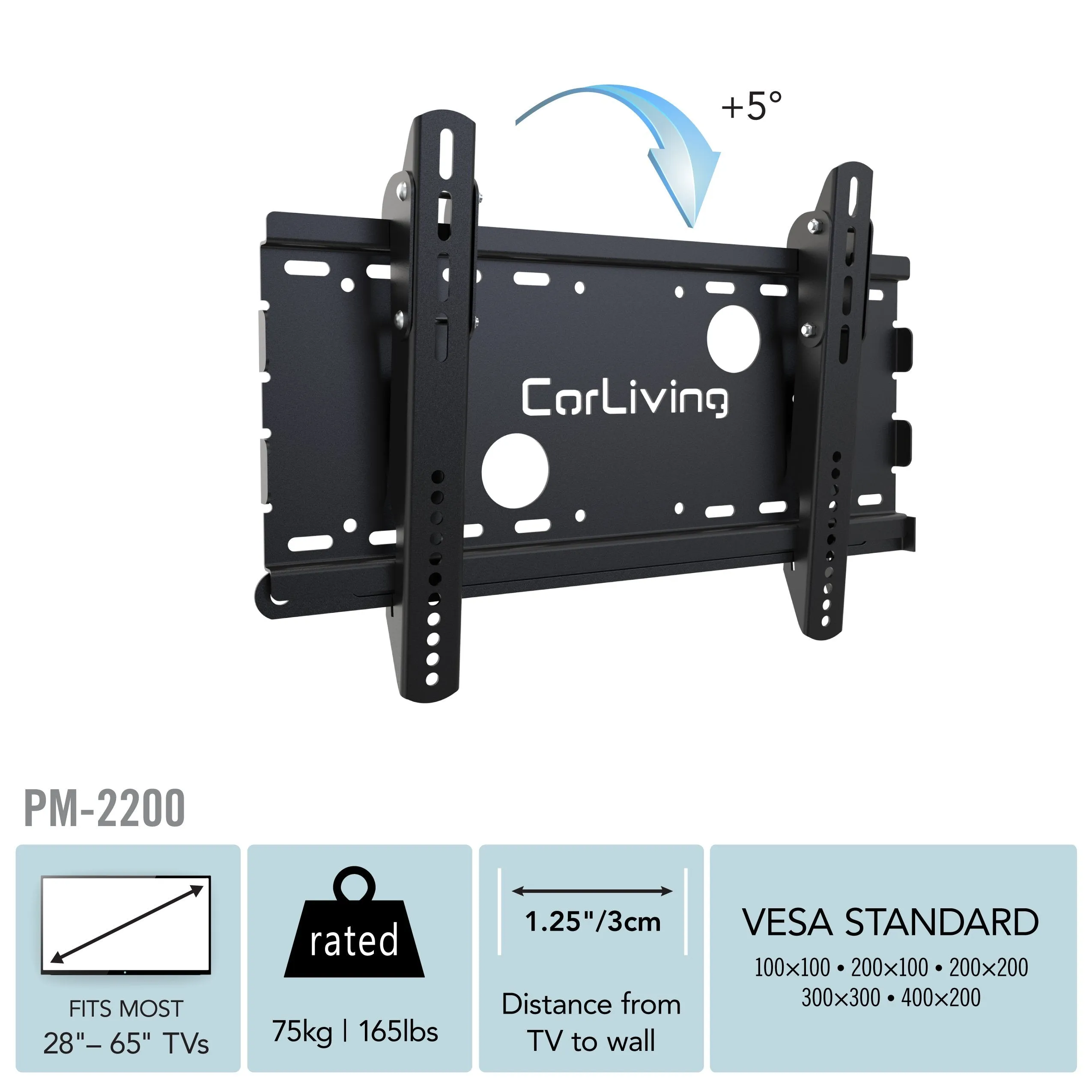 65 inch TV Wall Mount, 27" - 65" TVs