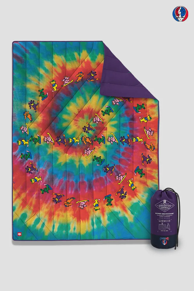 686 X Grateful Dead Waterproof Hooded Puffer Blanket