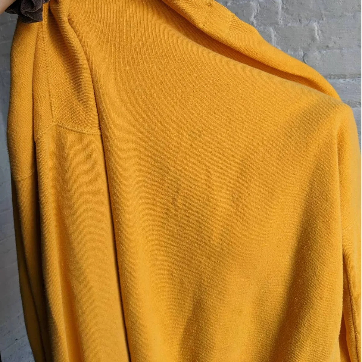 90s Vintage Mustard Sunshine Knit Cardigan Minimal Preppy Granny Chic Sweater