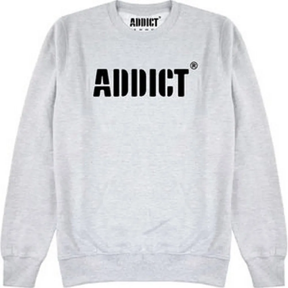 Addict Unisex Adult Stencil Logo Sweatshirt