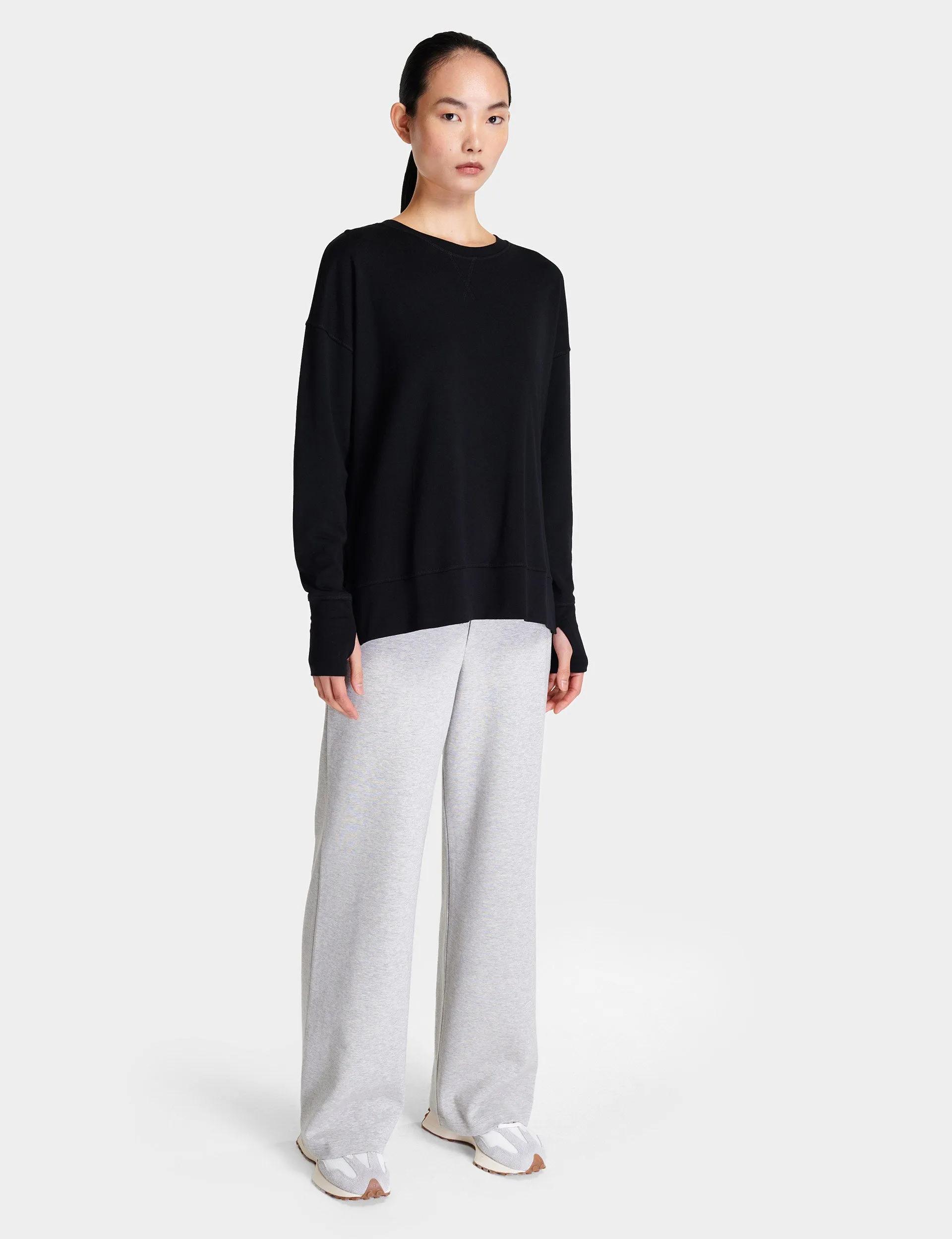 After Class Longline Sweatshirt - Black