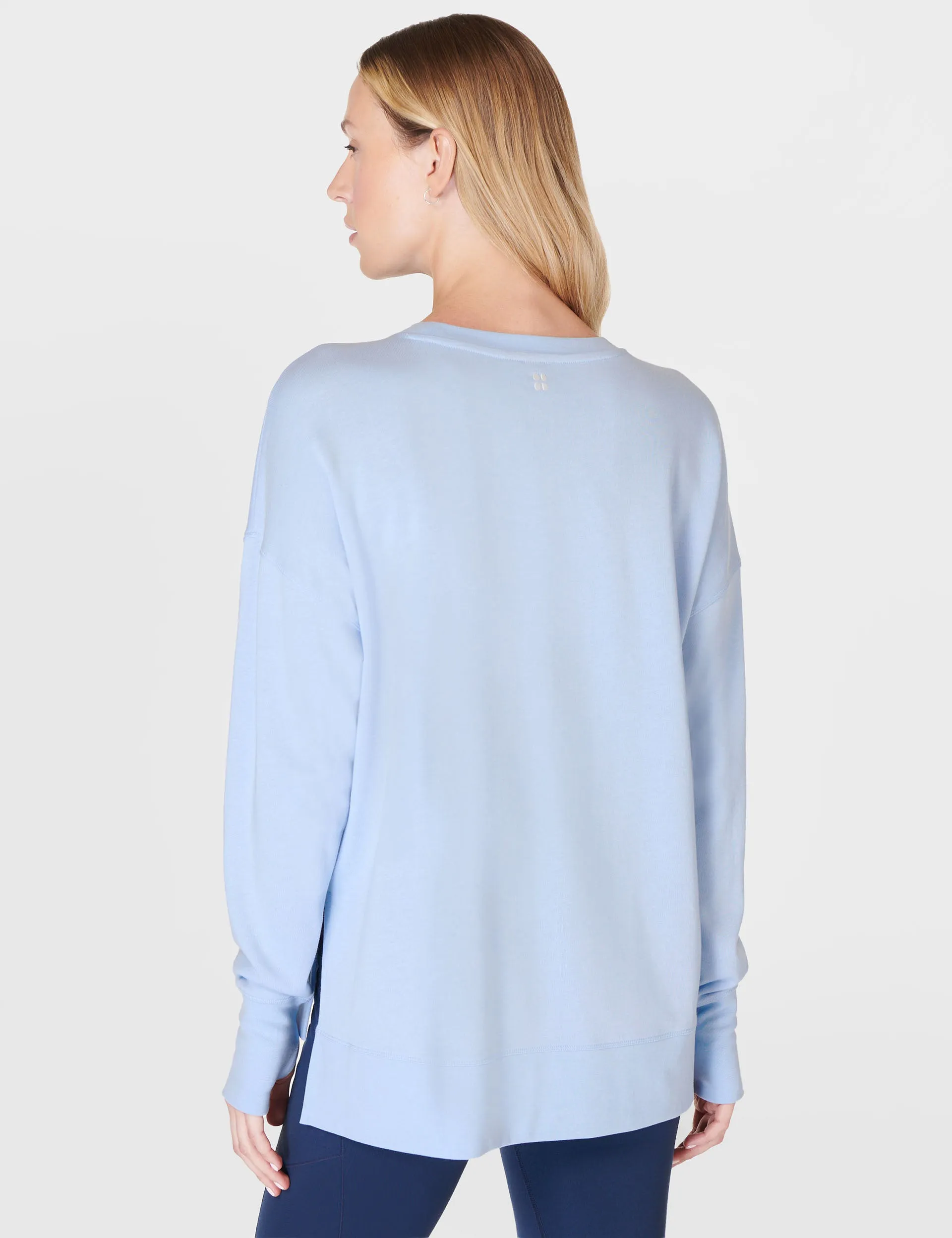 After Class Longline Sweatshirt - Breeze Blue