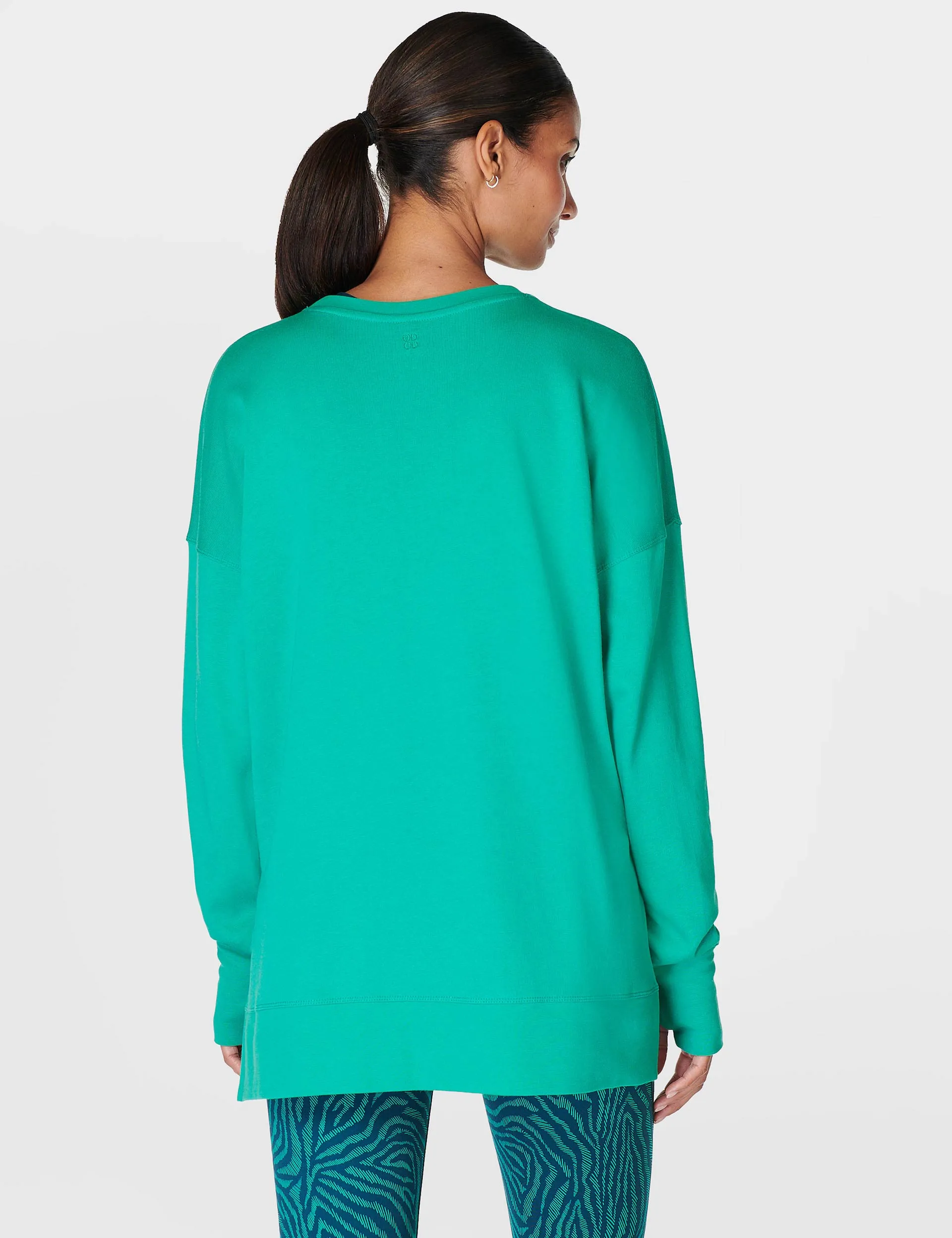 After Class Longline Sweatshirt - Gem Green