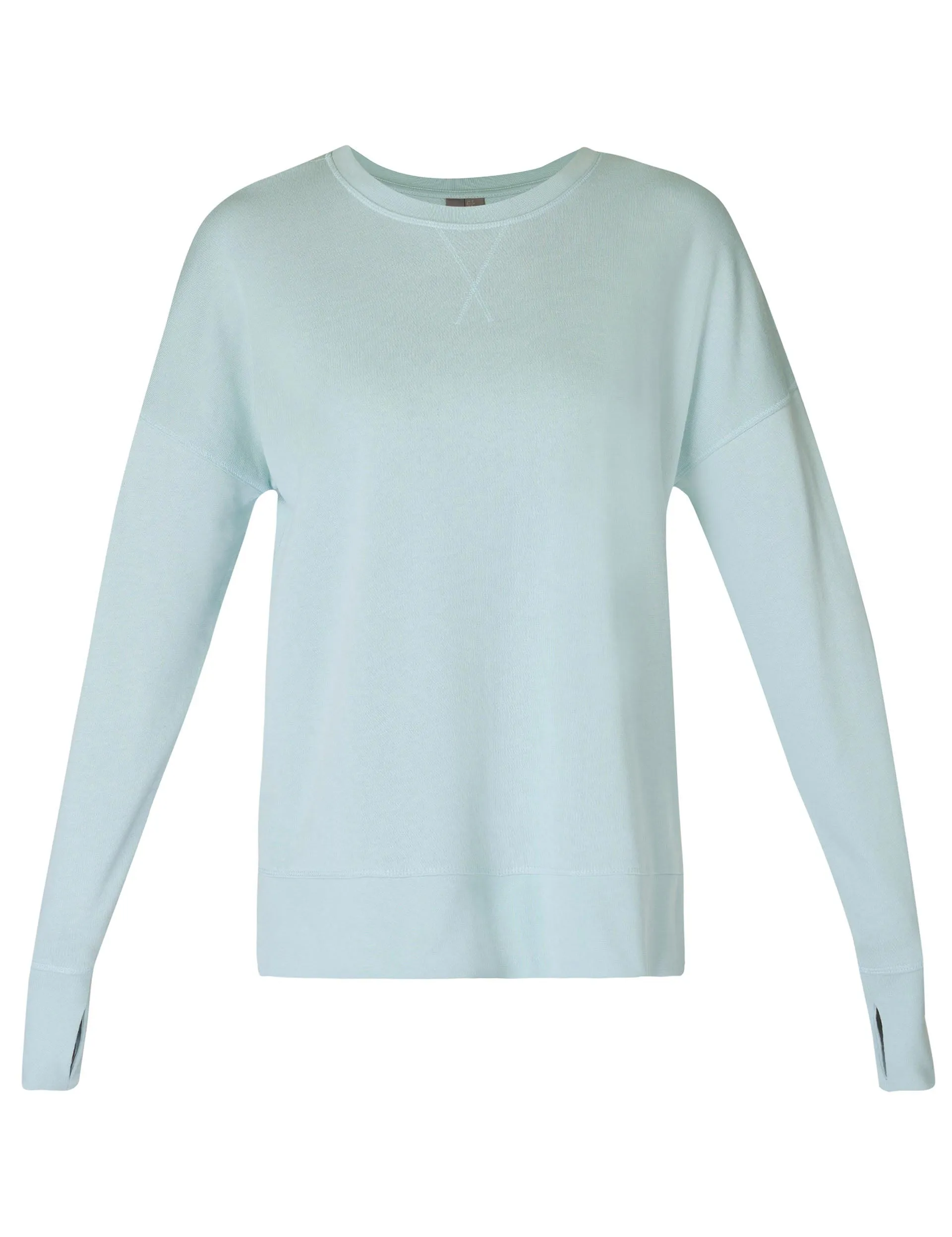 After Class Longline Sweatshirt - Muted Teal Blue