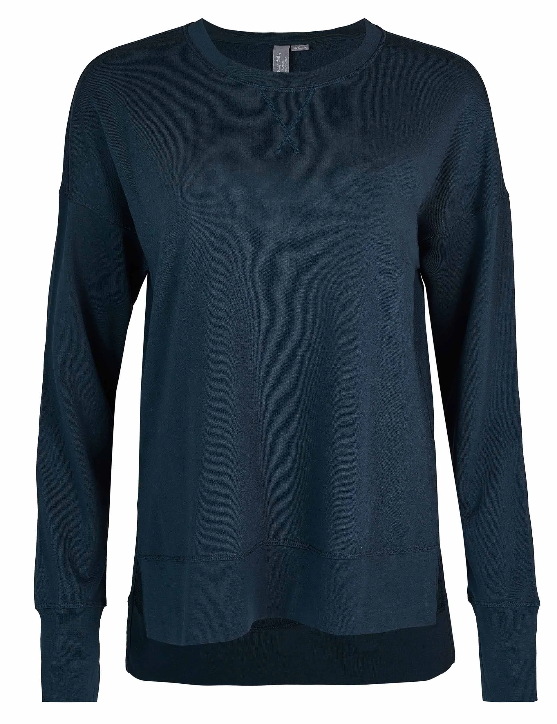 After Class Longline Sweatshirt - Navy Blue