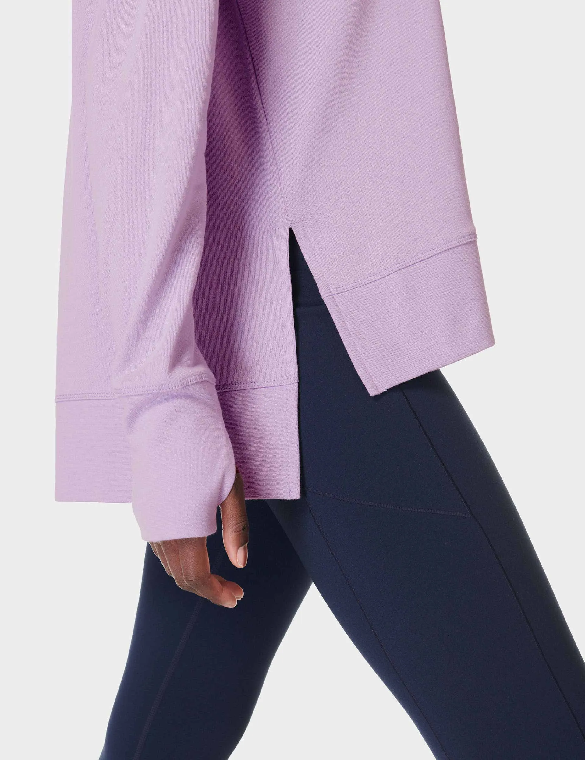 After Class Longline Sweatshirt - Prism Purple