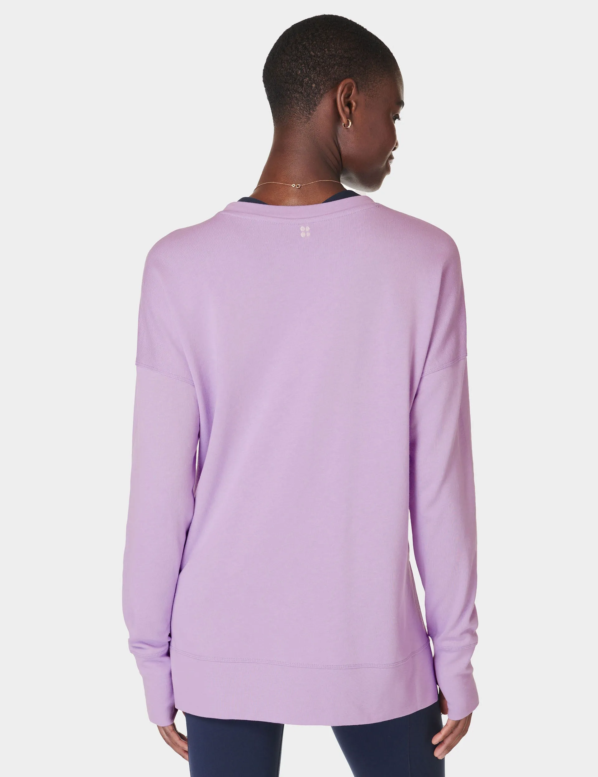 After Class Longline Sweatshirt - Prism Purple