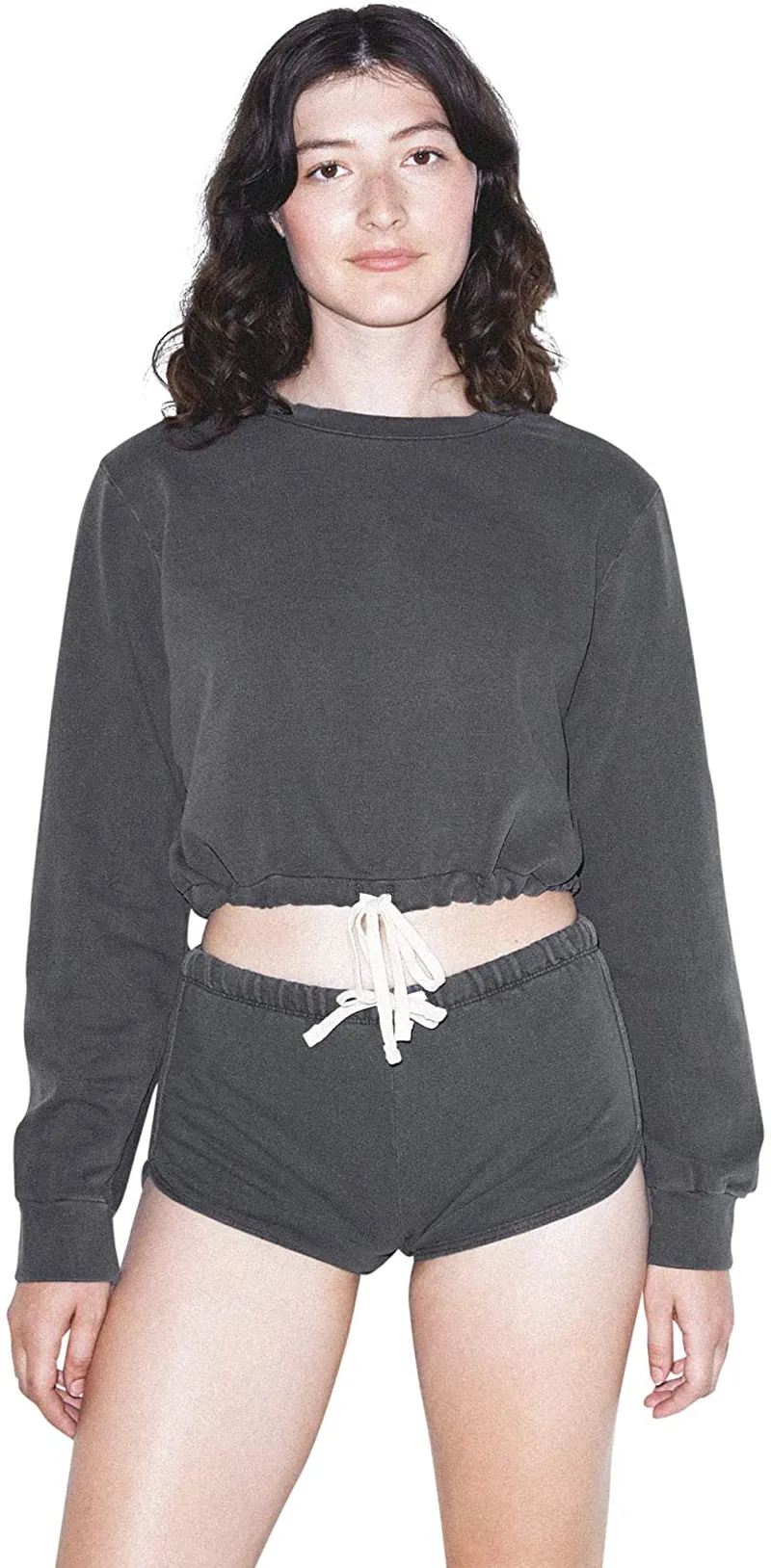 American Apparel Women's French Terry Cord Sweatshirt