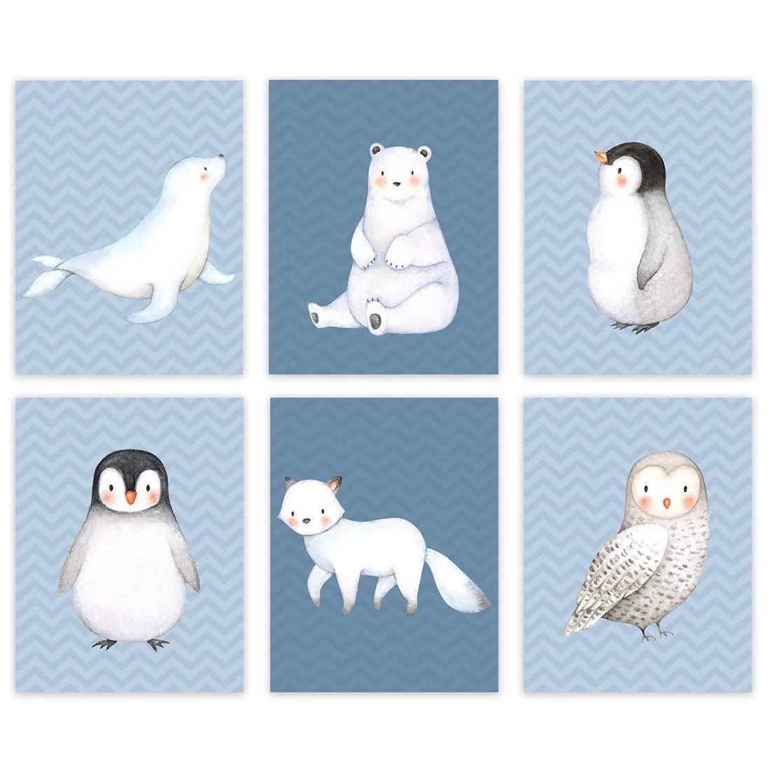 Arctic Animals Nursery Room  Hanging Wall Art