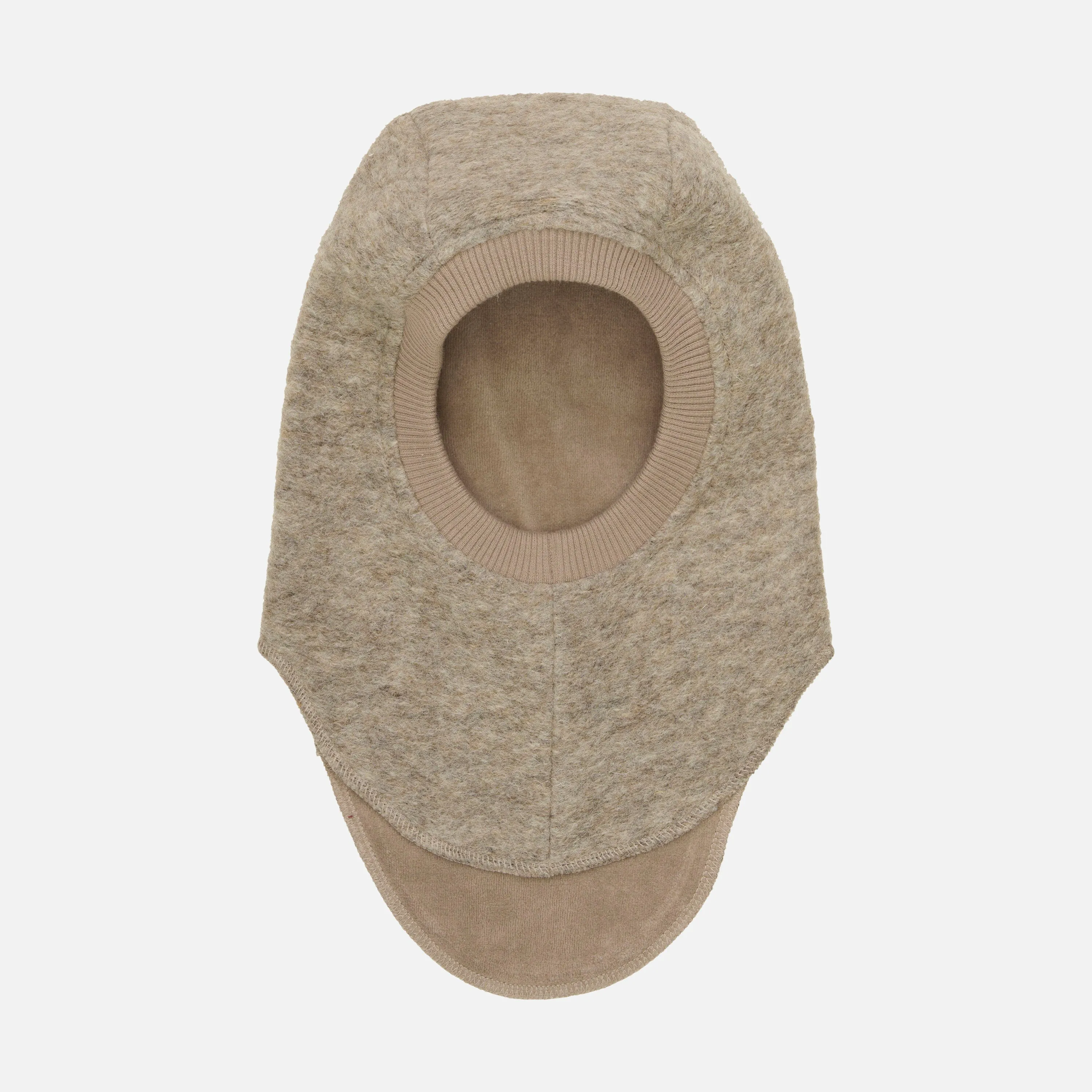 Baby & Kids Wool Felt Balaclava - Camel Melange