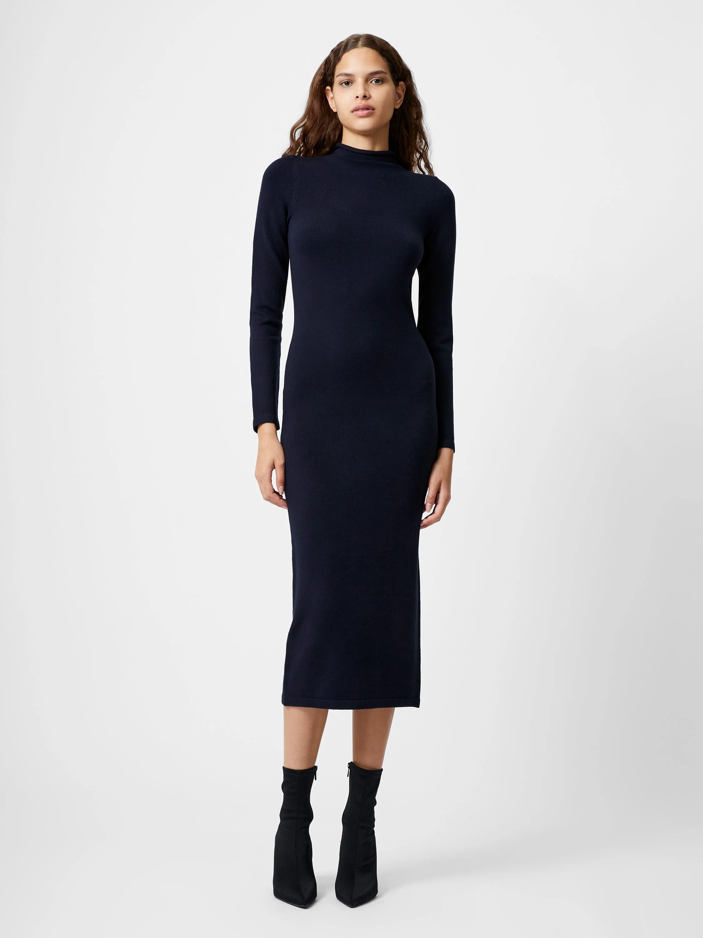 Babysoft Roll Neck Midi Dress