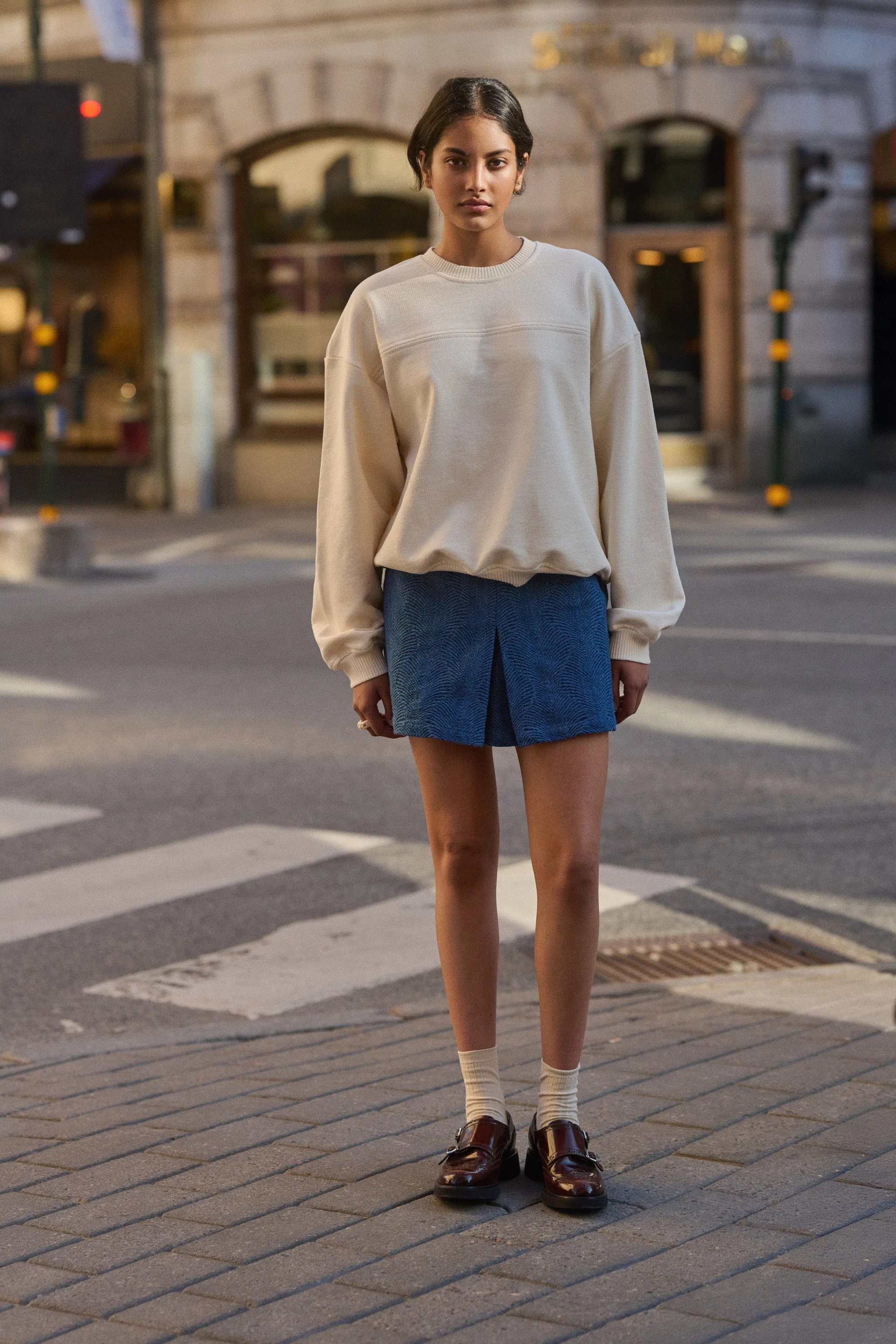 BASEBALL SWEATSHIRT BEIGE