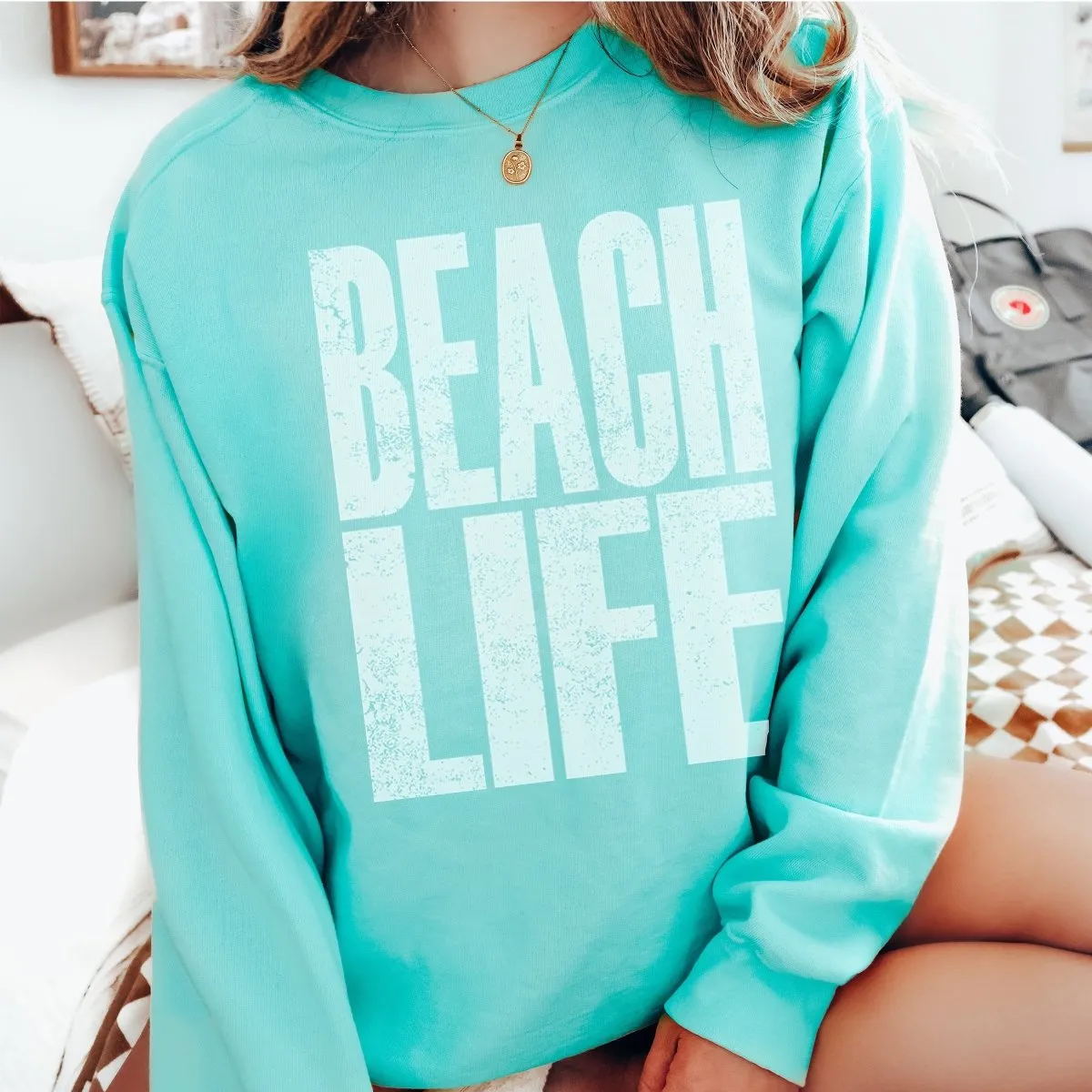 Beach Life Comfort Colors Crew