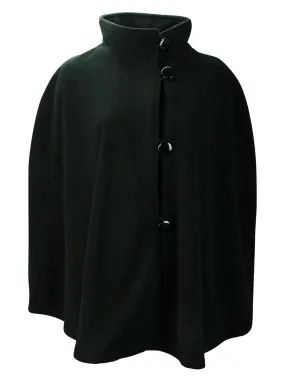 Black Fleece 3 Button Poncho Shawl