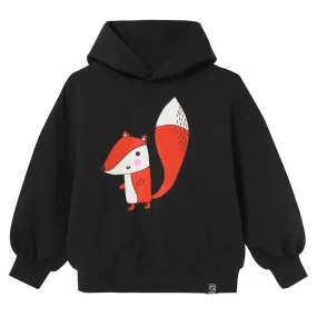 Black Fox Oversized Hoodie - 1 Left Size 4-6 years