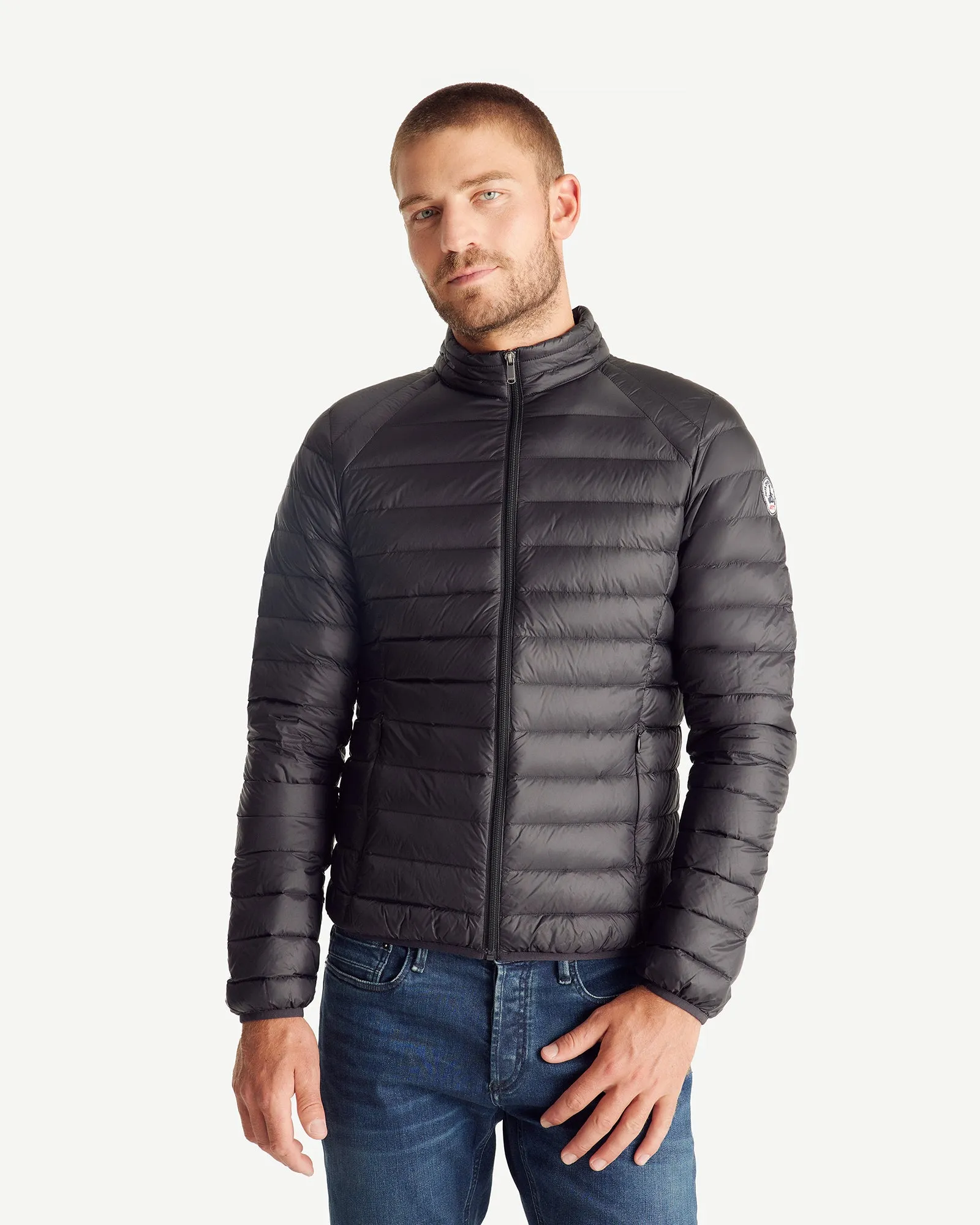 Black Lightweight down jacket Mat