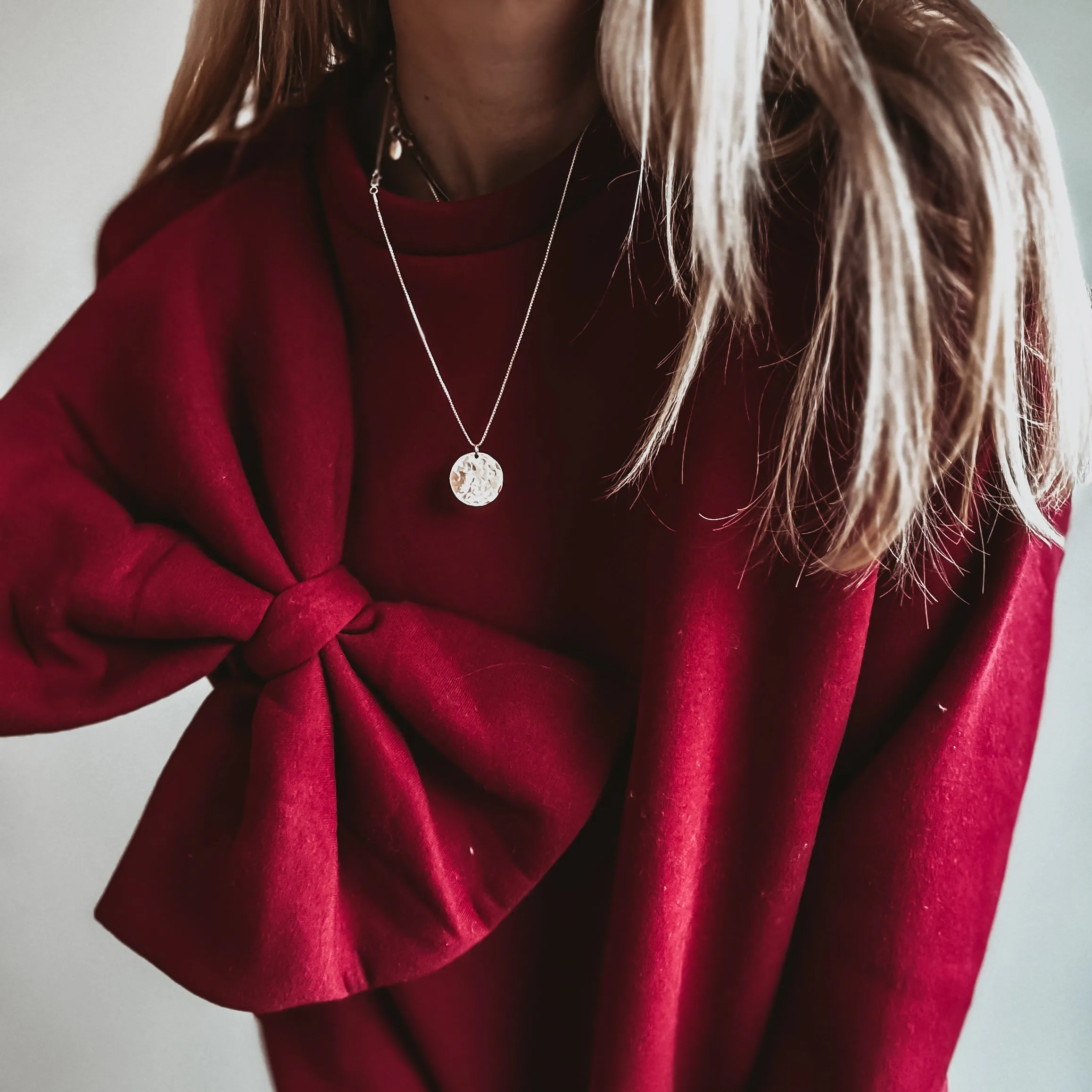 Burgundy Bow sweatshirt *NEW*