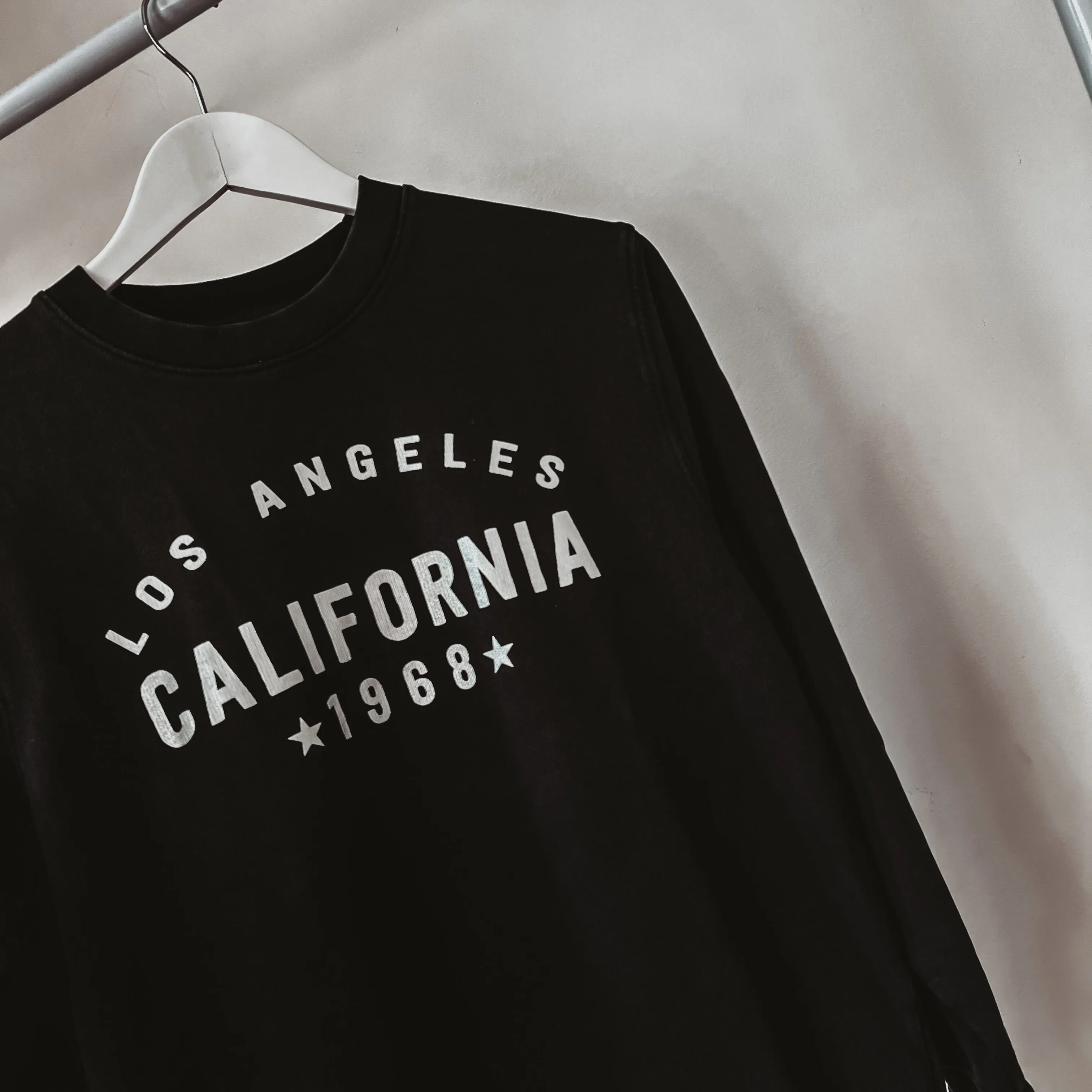 California Los Angeles Vintage BLACK/SILVER sweatshirt *NEW*