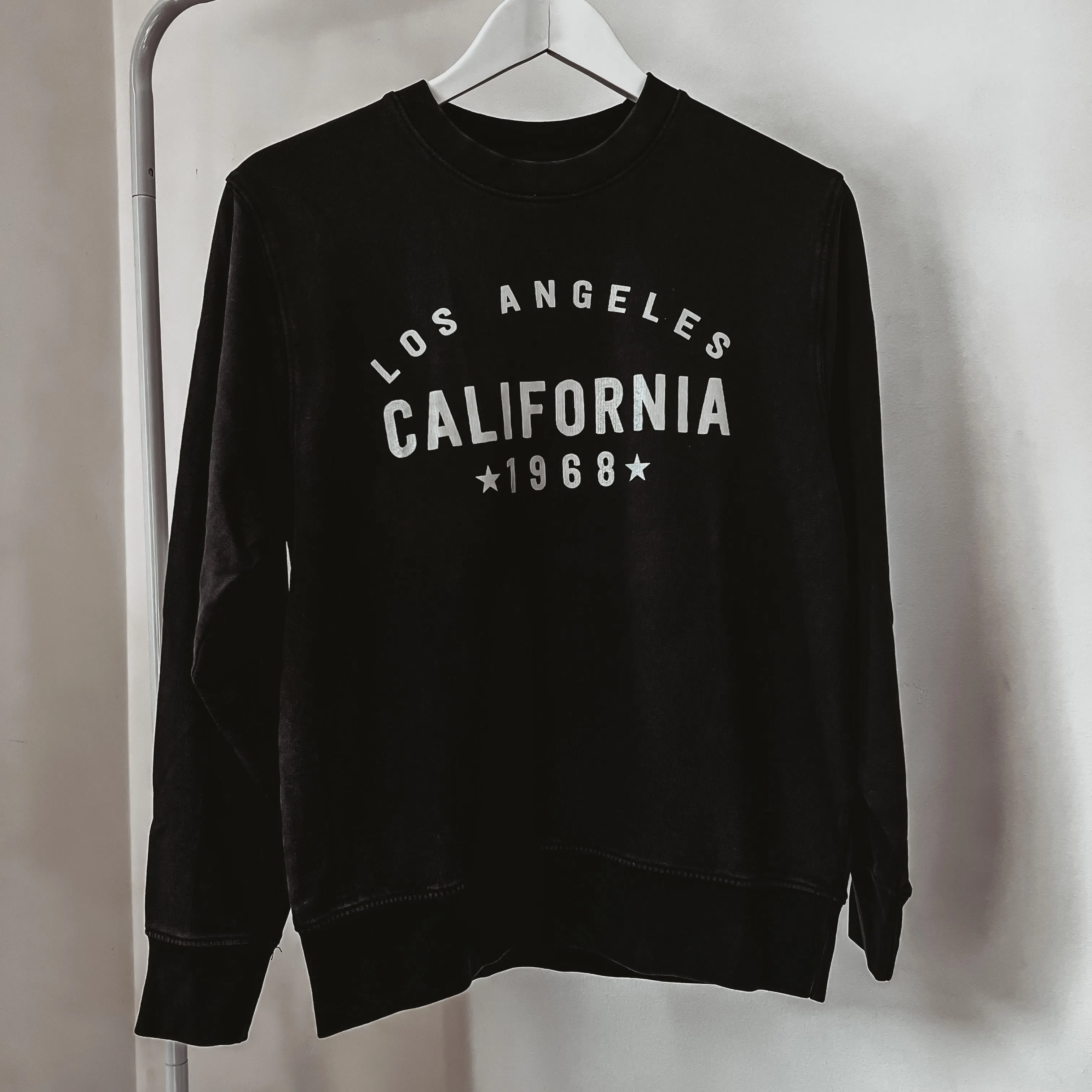 California Los Angeles Vintage BLACK/SILVER sweatshirt *NEW*