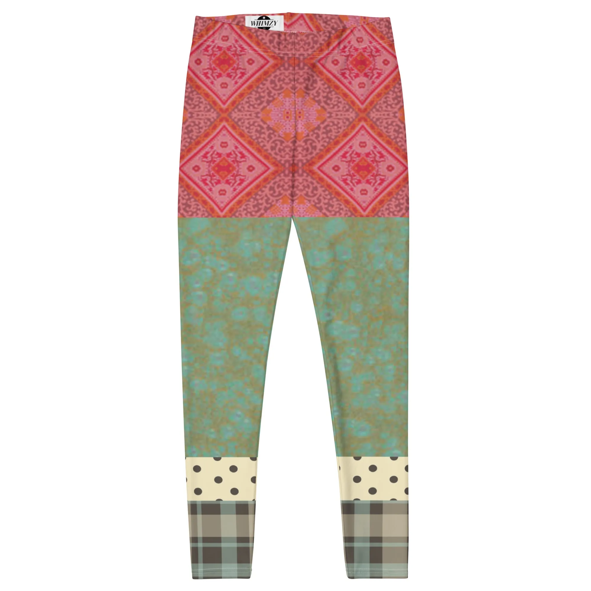 CanCan Girls Indian Batiq Patchwork Capri Leggings