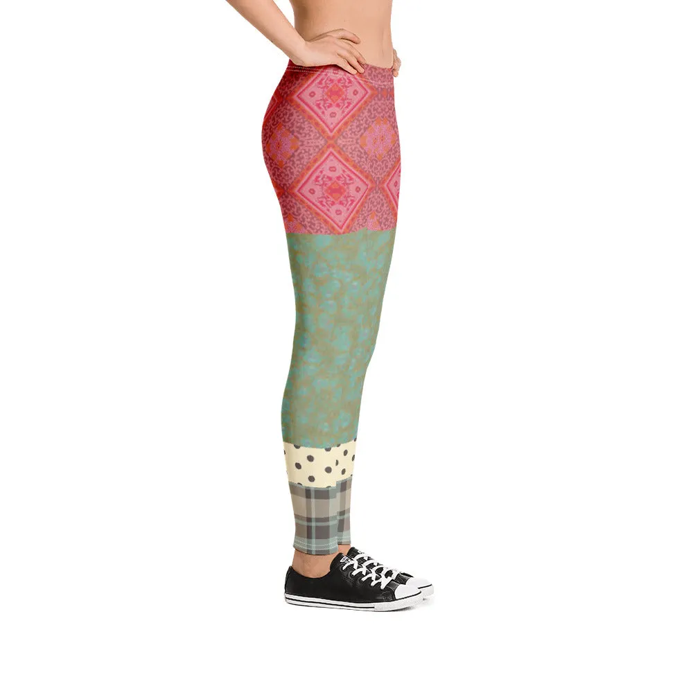 CanCan Girls Indian Batiq Patchwork Capri Leggings