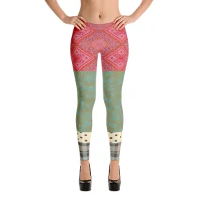 CanCan Girls Indian Batiq Patchwork Capri Leggings