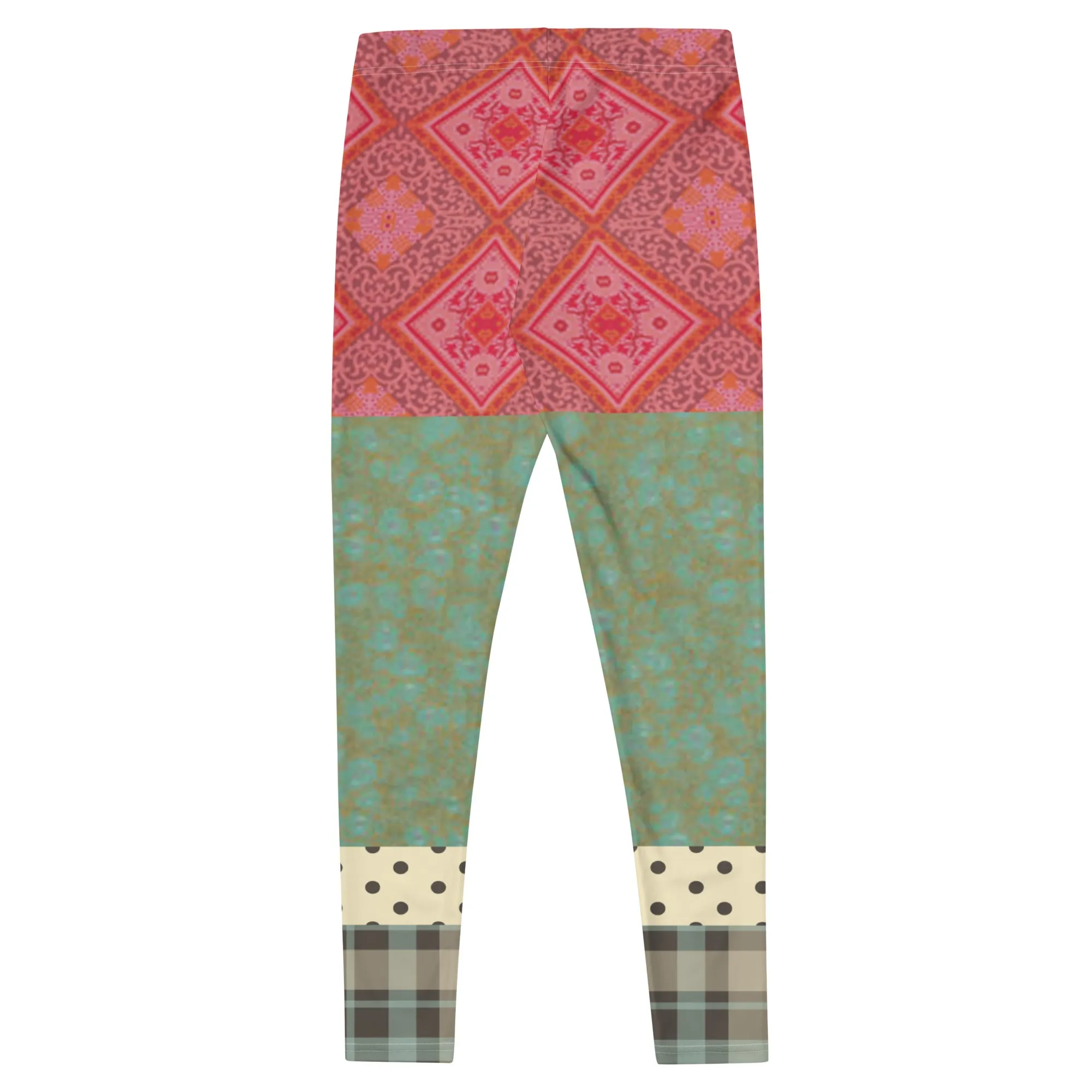 CanCan Girls Indian Batiq Patchwork Capri Leggings