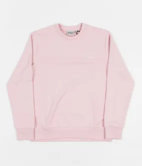 Carhartt Script Embroidery Crewneck Sweatshirt - Sandy Rose / Wax