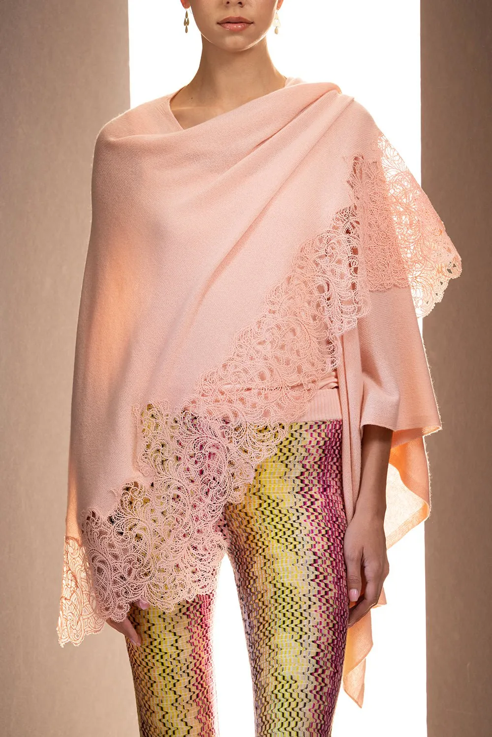 Cashmere Shawl - Blossom Rose