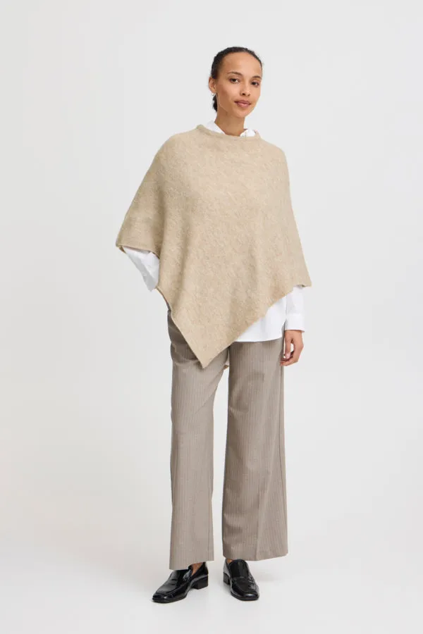 CEMENT MELANGE PONCHO