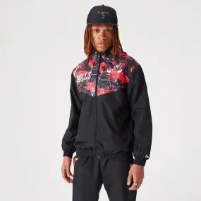 Chicago Bulls NBA All Over Print Black Track Jacket