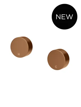 Circular Wall Taps - Lustre Bronze