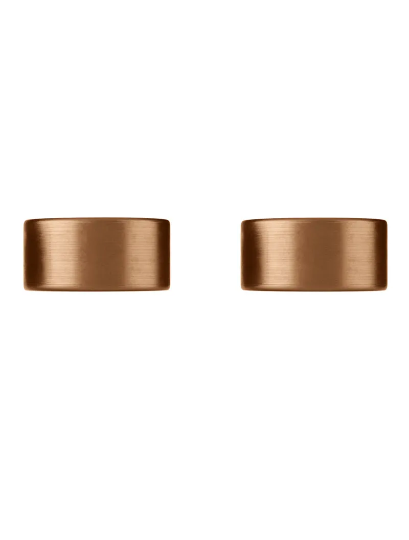 Circular Wall Taps - Lustre Bronze