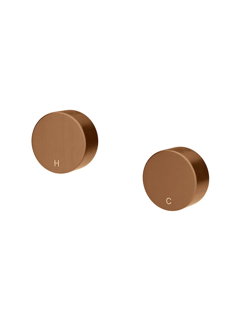 Circular Wall Taps - Lustre Bronze