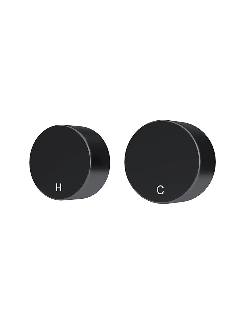 Circular Wall Taps - Matte Black