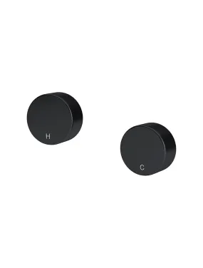 Circular Wall Taps - Matte Black