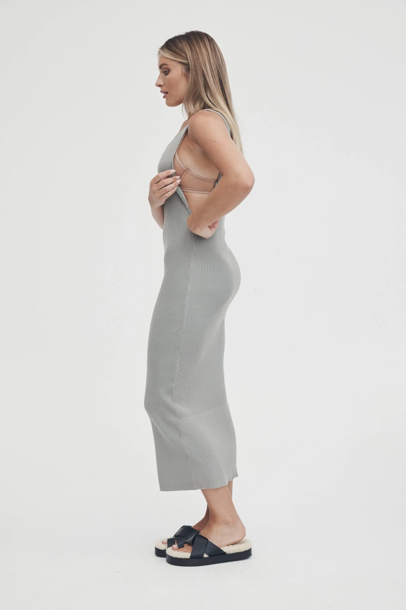 Coastline Knit Dress II (Washed Sage)