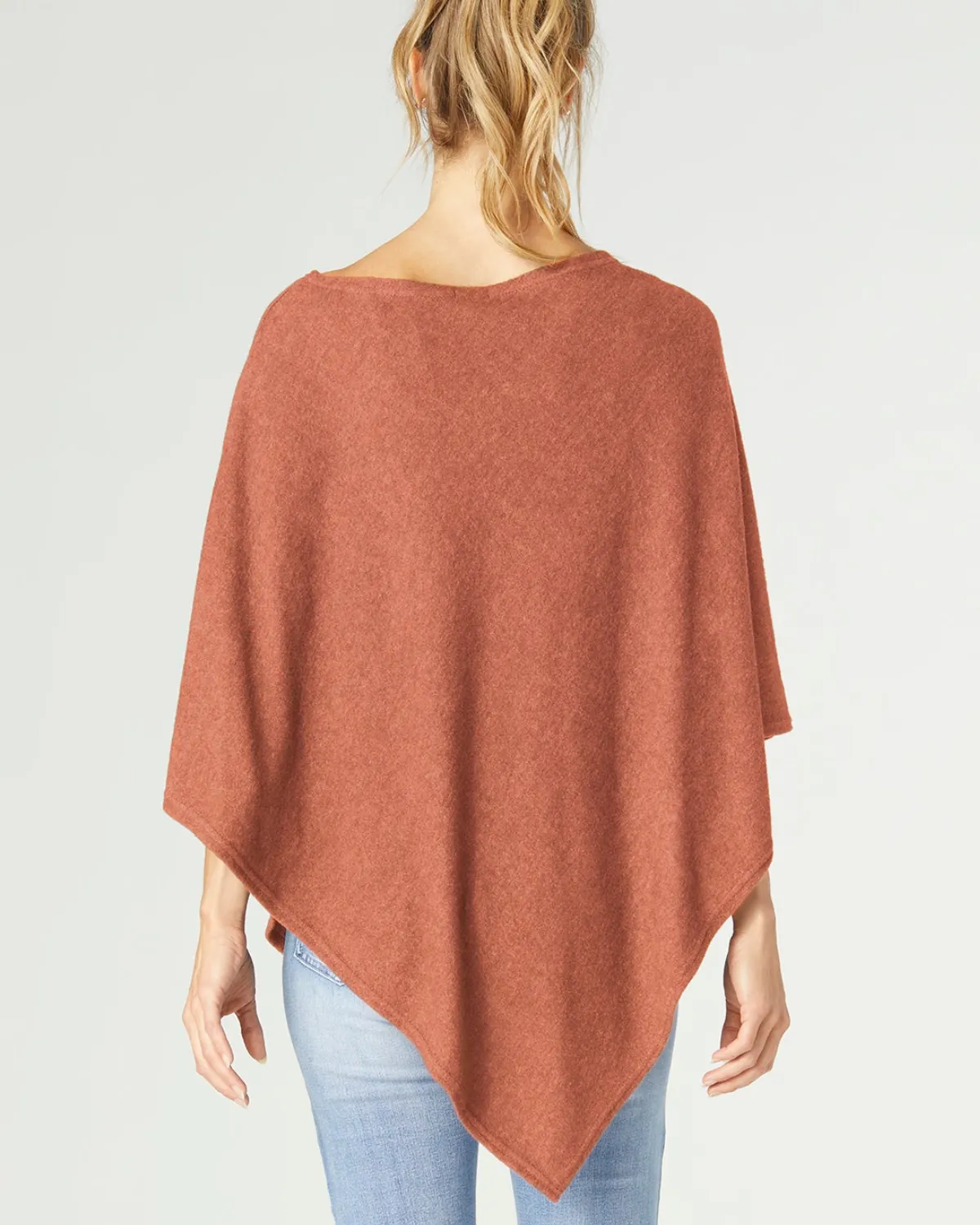 Coco and Carmen Lightweight Brushed Poncho (More Colors Available) - 2139038