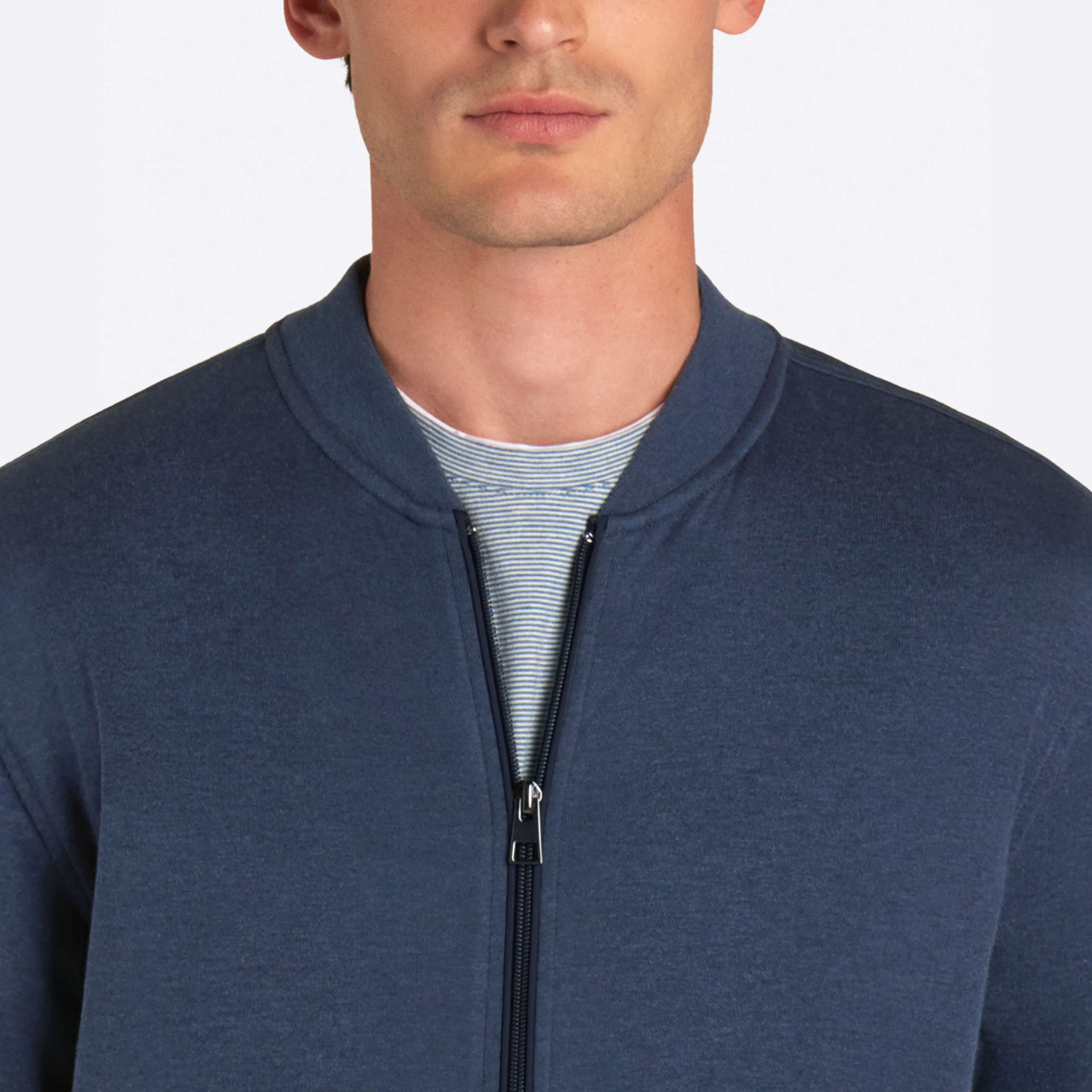 COMFORT Solid Heather Full Zip Sweatshirt